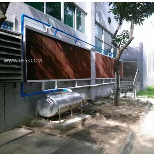 車間換氣通風設備 負壓風機+降溫濕簾系統